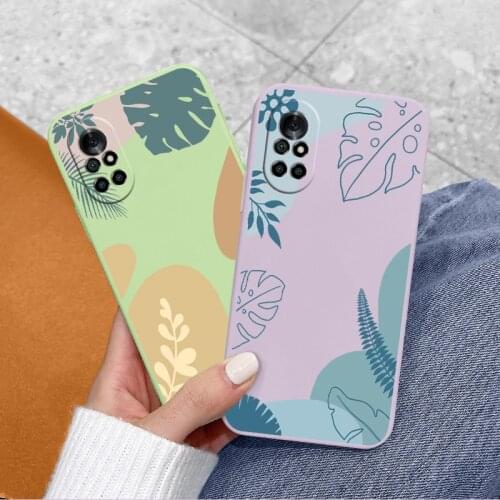 Oasis Silicone Phone Case For Huawei Nova 8 7 Pro 6 SE Camera Protective Soft Back Cover On Huawei 5 Pro 5Z 5I 5Ipro 5T 4 4E
