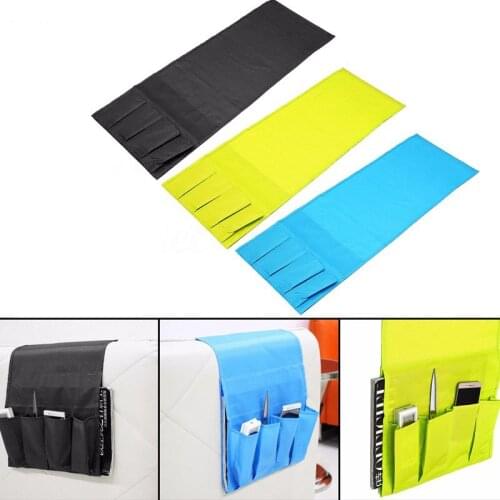 Hanging Bag Organizer Sofa Side Storage Bag 4 Pockets Phones Couch TV Remote Control Sundries Storage Pouch Chair Pockets