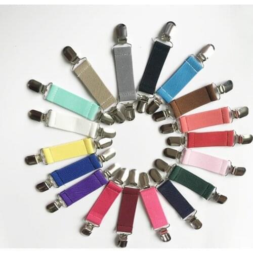 Colorful Cloth Costume Cardigan Clip Buckles(Not Include Plastic Tabs) Duck-Mouth Clips Brooch For Sweater Decor 13X2.5Cm