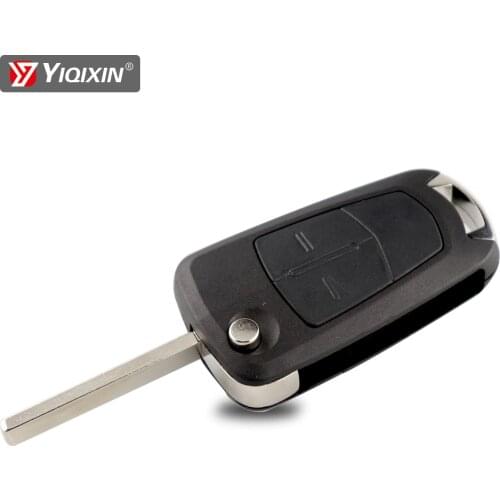 YIQIXIN 2 Button Remote Folding Car Key Case Shell For Vauxhall Opel H Corsa D Vectra C Zafira Astra Vectra Signum With HU100