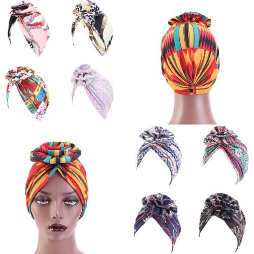 New fashion Women African flower turban Muslim Turban headscarf headwrap Ladies Chemo Cap Bandanas Hair Accessories head scarf