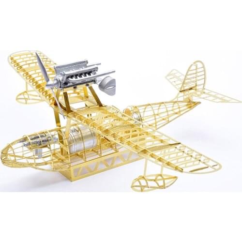 1/48 Miyazaki hayao Porco rosso Savoia S.21 FG1 Seaplane Brass PE Detail Model DIY Puzzle 3D Assembly Metal Structure Model Gift