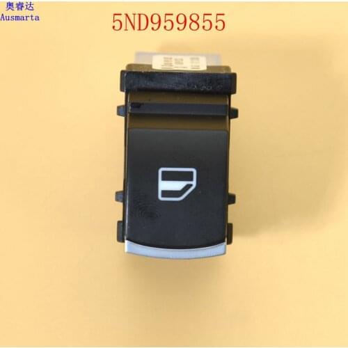 1 Pcs OEM Chrome Passenger Side Single Window Switch For Jetta Golf MK5 MK6 5ND959855 5ND 959 855 5ND-959-855