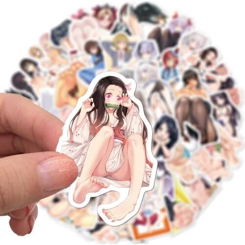 10/30/50PCS Japanese Cartoon Character Beautiful Foot Graffiti Stickers Luggage Laptop Decoration Waterproof Stickers Wholesale