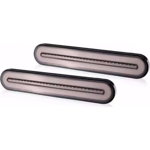 100LEDs Two-color Light Guide Side Marker Light Turn Signal Flowing Driving Lamp Brake Tail Light for Heavy Truck Pickup Trailer