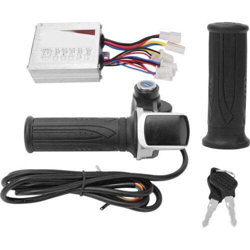 36V 500W E-bike Scooter Brushed Motor Controller Kit Motor Controller Kit LCD Display Panel Speed Turn Handlebar