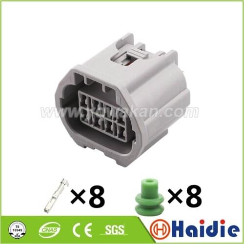 Free shipping 2sets 8pin auto wiring harness cable plastic plug 7283-8553 sealed waterproof connector 7283-8553-40