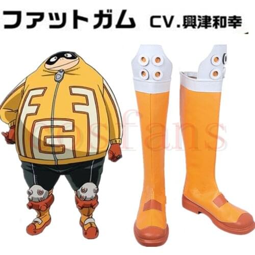 Boku no Hero Academia Taishiro Toyomitsu Cosplay Boots My Hero Academia BMI Hero: Fat Gum Cosplay Shoes custom-made size in stoc