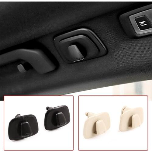 2pcs Car Roof Hooks Back Of The Car Roof Hooks ABS Plastic For Volvo XC40 XC60 XC90 V90 S90 2015-2020 Auto Interior Accessories