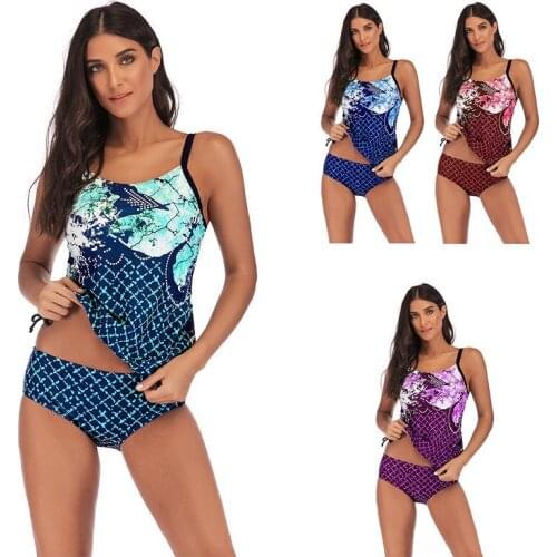 2021 summer bikini strap cross split swimsuit womens sexy swimwear big size 5XL two-piece swimsuit Swimming купальник женский