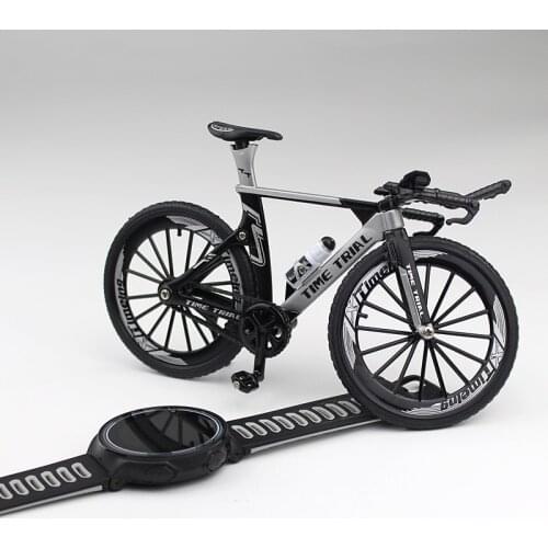 New mini 1:10 Alloy Model Bicycle Diecast Metal Finger Mountain bike Racing Simulation Adult Collection Gifts Toys for children