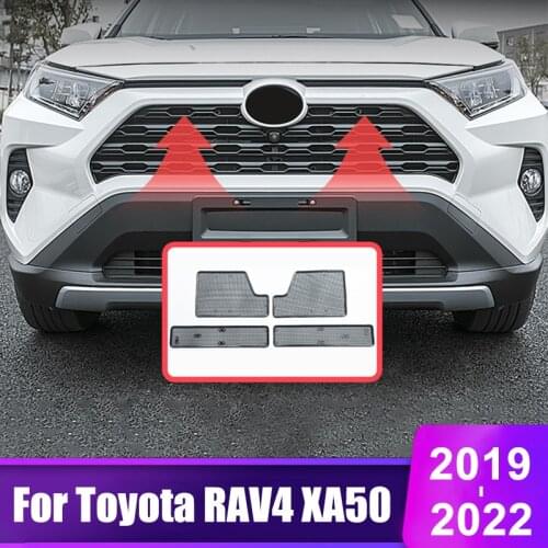 For Toyota RAV4 2019 2020 2021 RAV 4 XA50 Car Front Grille Insect Screen Exterior Modification Parts Accessories