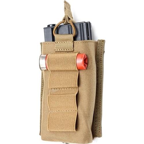 CQC Airsoft Tactical 5.56mm M4 Single Molle Magazine Pouch 12 Gauge Shells Holder Military Hunting 12GA Ammo Mag Bag