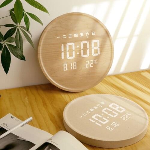 LED Creative Wall Clock Luminous European Digital Electronic Clock Living Room Home Simple Fashion Clock Wallclock