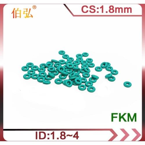 Fluororubber O-Ring 10PCS/lot FKM Sealing CS 1.8mm OD1.8/2/2.24/2.5/2.8/3.15/3.55/3.75/4mm O-Ring Seal Gasket Ring