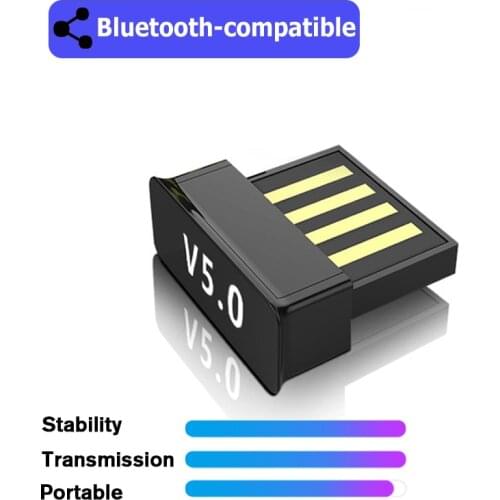 USB 5.0 Bluetooth Adapter Audio Earphone Bluetooth Transmitter receiver Wireless Bluetooth Dongle for Computer PC Laptop Mouse