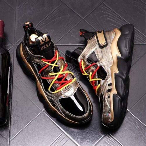 Height Increasing Men High Tops Hip Hop Punk Sneakers Multi-Function Casual Shoes Zapatillas Hombre