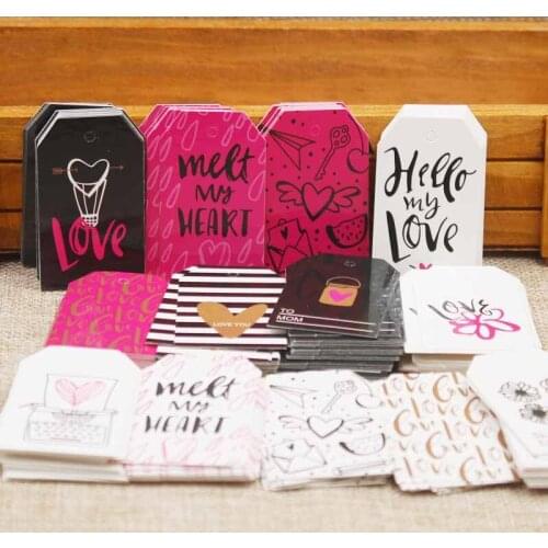 Zerong heart shape gift tag thank you kraft tag for gifts ,candy favors display decoration label tag 5.5x4cm /3x5cm