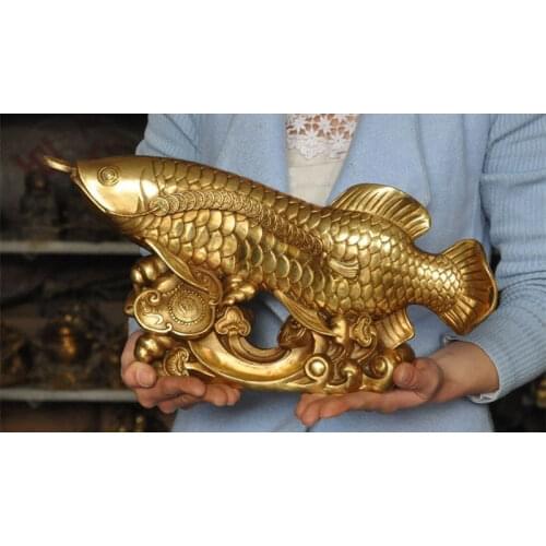 A cobre latón adornos arowana. ¿Suerte? Los mejores regalos de negocios de peces