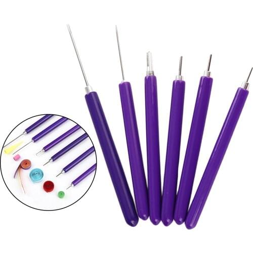 6 in 1 Quilling Pen Paper Flower Quilling Tools Needle Pen for Art Craft DIY Card Making Manufacture Tools