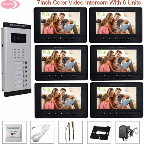 7" Color Video Call With Monitor For Door Video Call To The Apartment Video Intercom For Home Video Intercom For A Private House