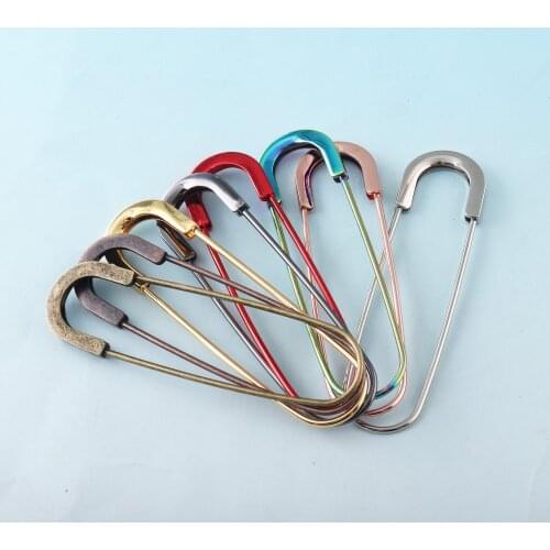 Large Kilt Pins 80mm Charming Safety Pins Rainbow Craft Findings Metal Brooch Safety Pins DIY Sewing Tools Accessories