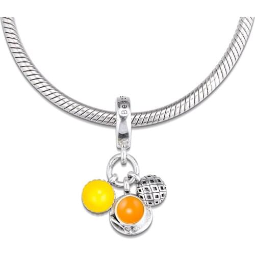 Beads fits for Bracelets 100% 925 Sterling Silver Jewelry Egg Tart Milk Tea Pineapple Bun Charms Free Shipping