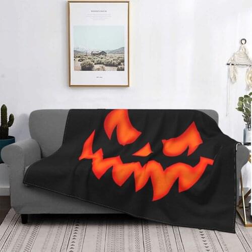 Halloween Scary Pumpkin Face Carpet Hot Bed Blanket Bed Covers Luxury Blanket Blanket Flannel Blanket