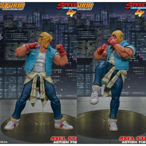 Storm Toys SESR001 BNTK03 1/12 Streets of Rage Axel Stone 6'' Male Action Figure Model in stock