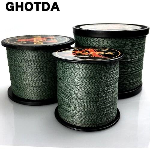 GHOTDA Camouflage 8 Strands 1000M 500M 300M PE Braided Fishing Line Japan Multicolour Saltwater Fishing Weave Superior Extreme
