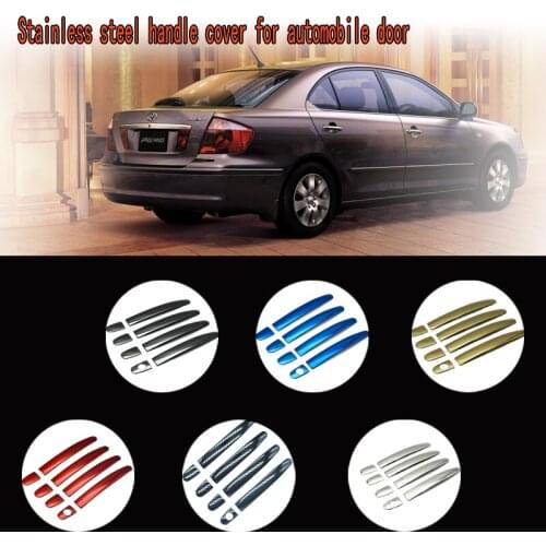 Karcng 9 pcs/lot for Car door handle cover stainless steel Chrome decorative sticker ForToyota Allion Premio T240 2001-2006