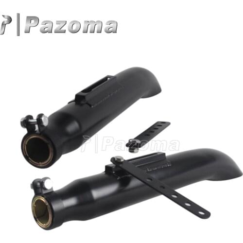 Motorcycle Exhaust Mufflers Pipe For Cafe Racer Bobber Slash Cut Silencer
