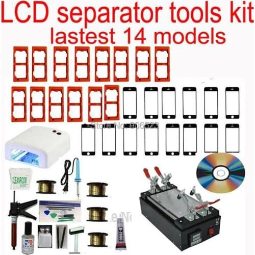 New for iPhone5S 7inch Black Metal Touch Glass Panel Screen Separator Mobilephone LCD Repair Split Machine for iphone 6