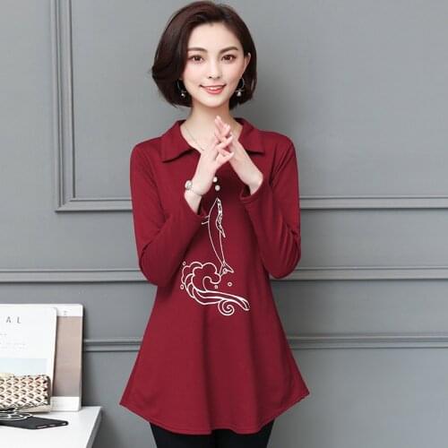 2018 Autumn New Pattern Will Fat Code MM Self-cultivation Thin Long Fund Long Sleeve Printing Lapel Solid Color Jacket