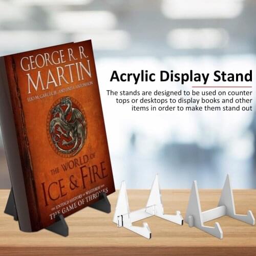Postcard HolderBook Stands Acrylic Display Stand Retail Book Holder Cookbook Holder Home Storage Desk Storage Consistent