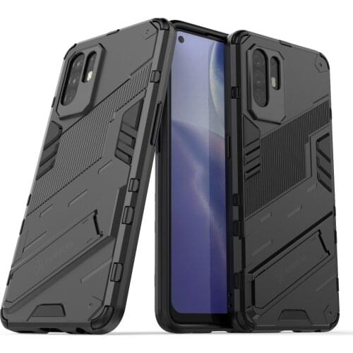 Shockproof Case For OPPO Realme 8 4G Realme 8 PRO Reno 5Z Reno 5 F19 Pro Plus A94 A93 A74 5G RENO4 Lite Luxury Hard Stand Cover