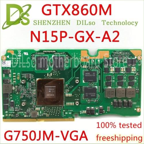 KEFU N15-GX-A2 VGA For ASUS G750J GTX860M Laptop Graphics card ROG G750J GeForce GTX860M with 2GB GDDR5 Test original