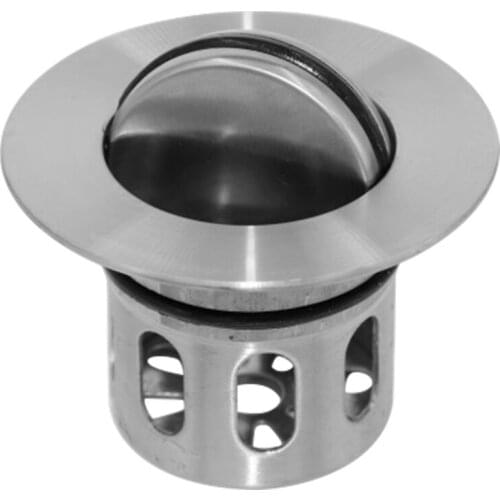 Explosion Proof Stainless Steel Thickened Basket Drain Vanity Stopper Ceramic Basin Drainer Filter Bathroom Plug Bounce Accessor