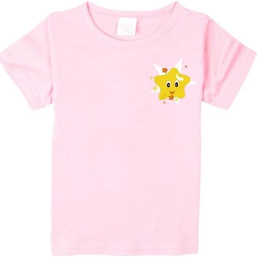 1-8 Years Baby Girl T-shirt Star Printed Tee Shirts for Children Sale T Shirt 100% Cotton Kids Summer Clothes