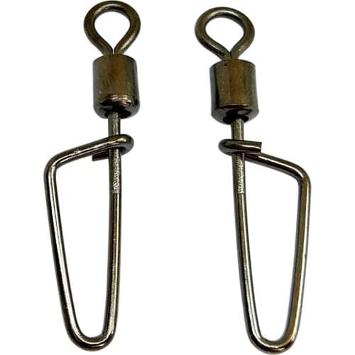 100/500/1000PCS Fishing Swing Coast Lock Snap Stainless Fly Quick Change Fishing Snaps Bass Carp Fishing Lure Hook Connector