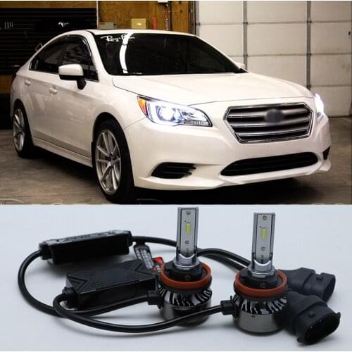 2pcs Super bright 55W 6000K white H11 Car HeadLight Lamp for 2015-2017 Subaru Legacy Low Beam car styling