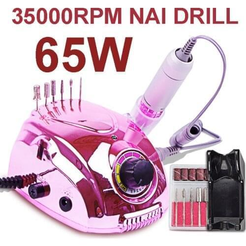 Electric Nail Pedicure File 65W 35000RPM Electric Nail Drill Machine Mill Cutter Sets Manicure Nail Tips Manicure set Machine