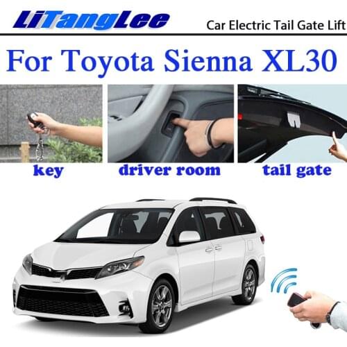 LiTangLee Car Electric Tail Gate Lift Tailgate Assist System For Toyota Sienna XL30 2011~2020 Remote Control Trunk Lid
