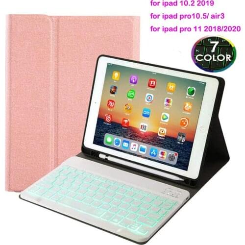 For iPad 10.2 7th Generation Backlit Keyboard Case for Apple iPad Air 3 for iPad Pro 10.5 for iPad pro 11 2018 2020 Cover