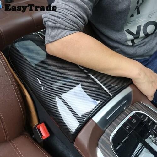 For BMW X5 X6 X7 G05 G06 G07 2019 2020 2021 Car Central Control Armrest Box PU Leather Protection Cover Mat Interior Sticker Pad