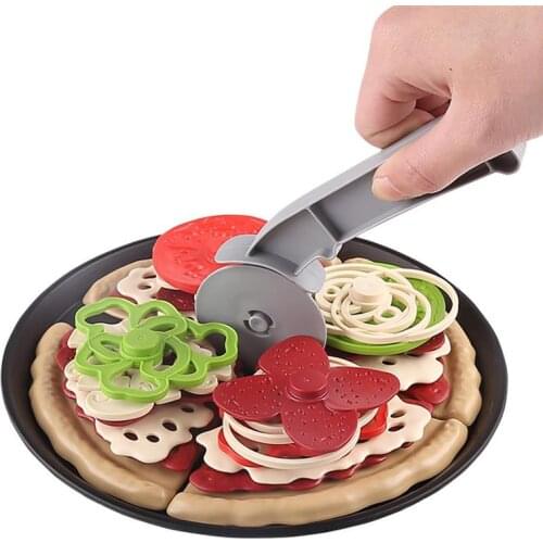 Pizza Toy Set for Kids Play Food Toy Set Kitchen Role-Play Toy Set Simulation Pizza Early Learning Game Toy