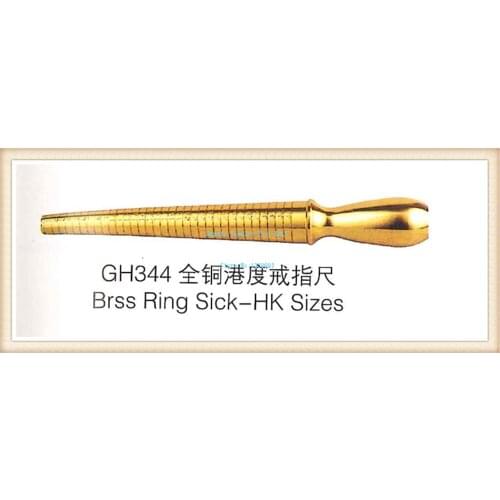 Brass Ring Mandrel Ring Measuring Stick HK sizes