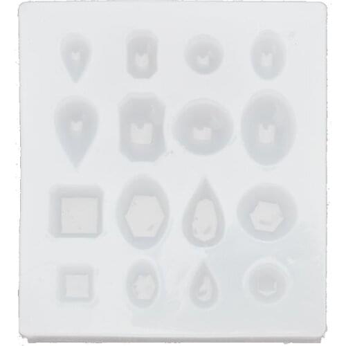 Cabochon Gem Silicone Mold Oval Square Round Shapes Resin Epoxy Jewelry Making