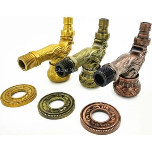 L16695 Luxury 3 Colors Wall Mounted Zinc Material Bibcock