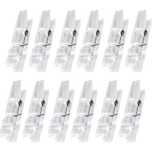 20/50/100pcs Transparent Mini Clips Clothes Photo Paper Peg Pin Party Home Decoration Craft Clips